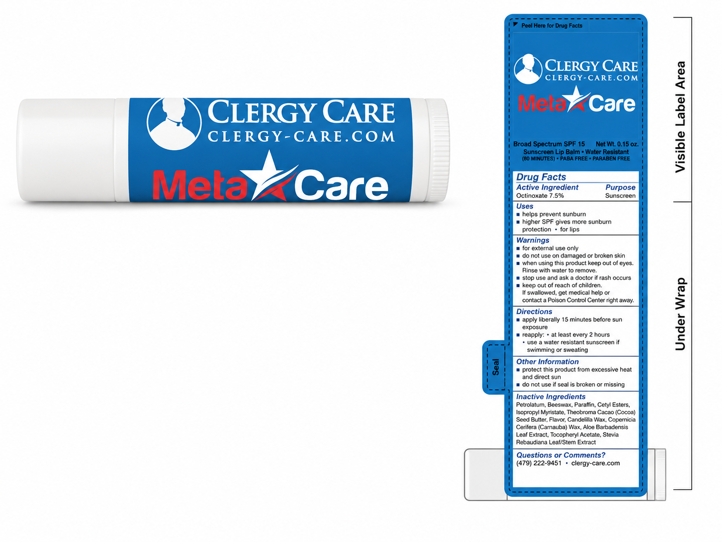 Clergy Care Lib Balm Vanilla Scented