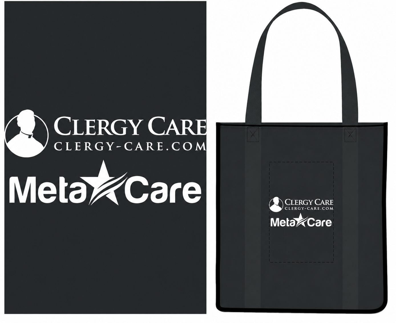 CLERGY CARE WOVEN AVENUE SHOPPER TOTE BAG