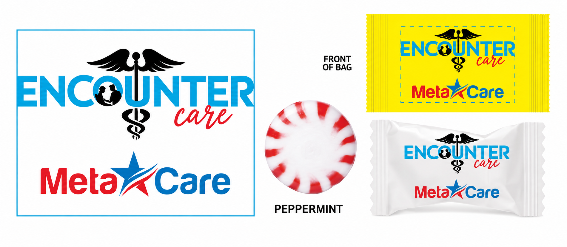 Encounter Care Individually Wrapped Peppermint Mint