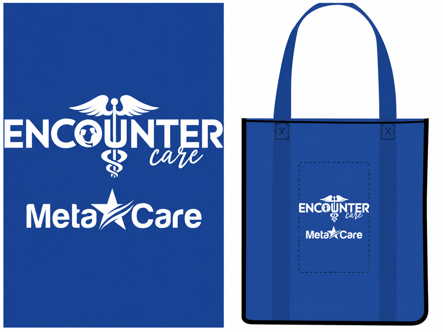 ENCOUNTER CARE NON-WOVEN AVENUE SHOPPER TOTE BAG